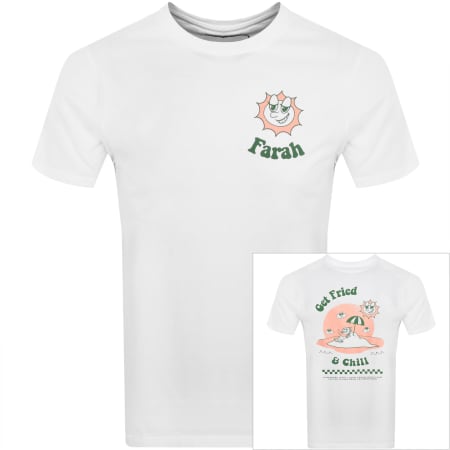 Farah Vintage Groves Ringer T Shirt White | Mainline Menswear United States